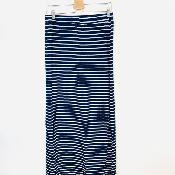 Splendid Striped Maxi Skirt in Navy and White - Picture 1 of 9